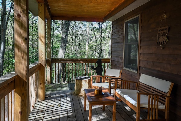 House, Multiple Beds, Hot Tub | Balcony view