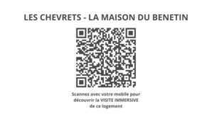 Código QR para un hotel llamado "LES CHEVRETS - LA MAISON DU BENETIN".