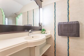 Hair dryer, towels