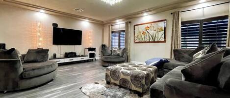 TV connectée, cheminée