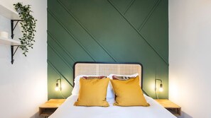 2 chambres, fer et planche à repasser, Wi-Fi gratuit, draps fournis