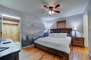 3 soverom, strykejern/-brett, reiseseng for barn og wi-fi (inkludert)