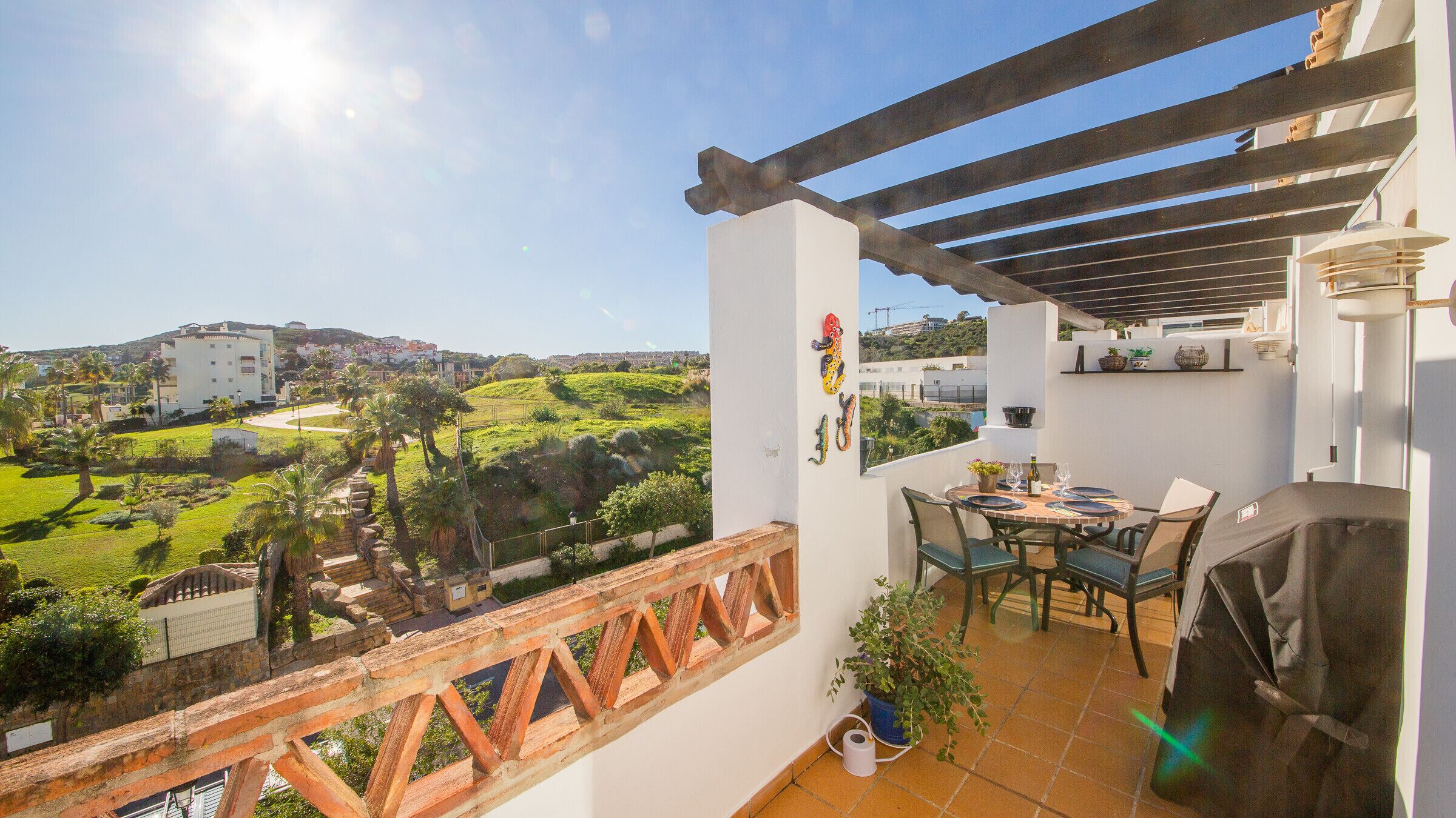 屋外ダイニングエリア