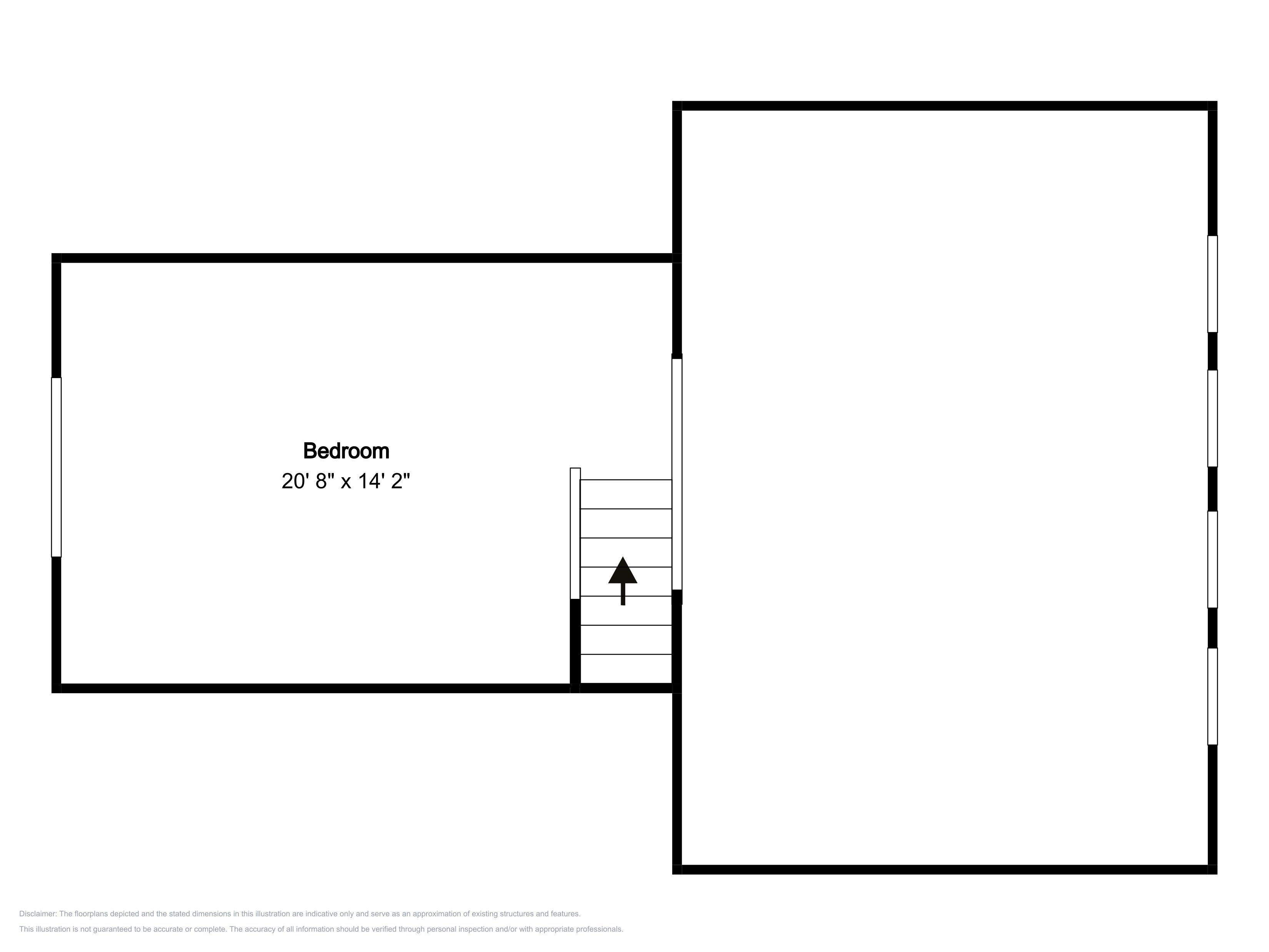 Et soveværelses layout med mål 6,25 meter gange 4,37 meter.