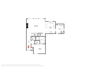 A floor plan with a family room, kitchen, laundry, bathroom, foyer, and bedroom. - Vista Emmanuel by Taylor Made Deep Creek (McHenry)