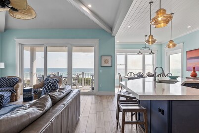 Summer Sunset-Luxury pool directly across from beach by Beach House Real Estate