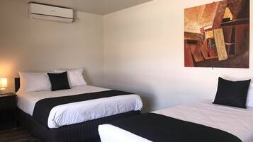 Twin Share Disability Access | Individually furnished, desk, laptop workspace, iron/ironing board