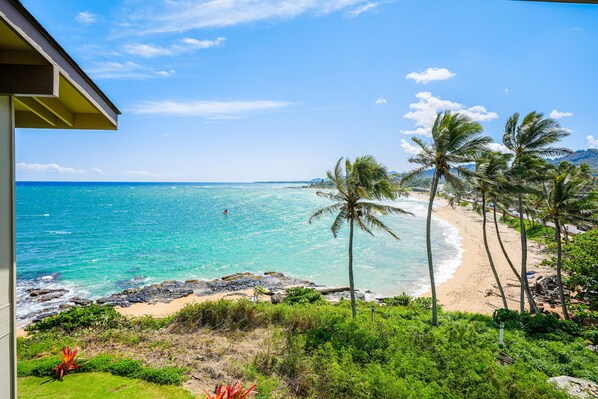 On the beach - "Sea Haven" Oceanfront Breathtaking Views at Wailua Bay View 305!" (Kapaa)