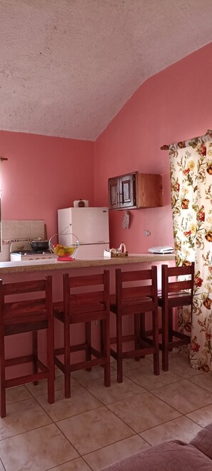 Réfrigérateur, cafetiÚre/bouilloire, grille-pain, blender