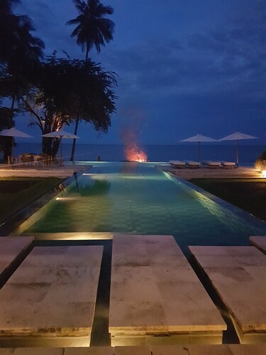 secluded private resort on beach