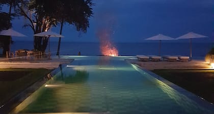 secluded private resort on beach