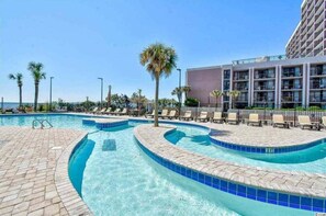 Indoor pool - Beachfront! Indoor/Outdoor Pools & Lazy River! (Myrtle Beach)