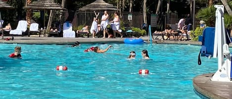Indoor pool, outdoor pool