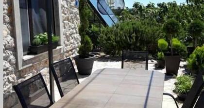 Authentic stone house with great pool and large garden!