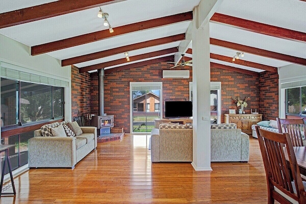 Large open living, plus dedicated workspace