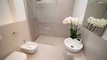 Dusche, Haartrockner, Bidet