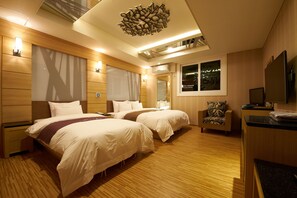 Chambre avec lits jumeaux | AccĂšs au Wi-Fi (inclus)