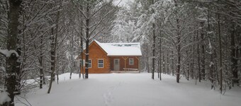 Private log cabin on 3.5 acres