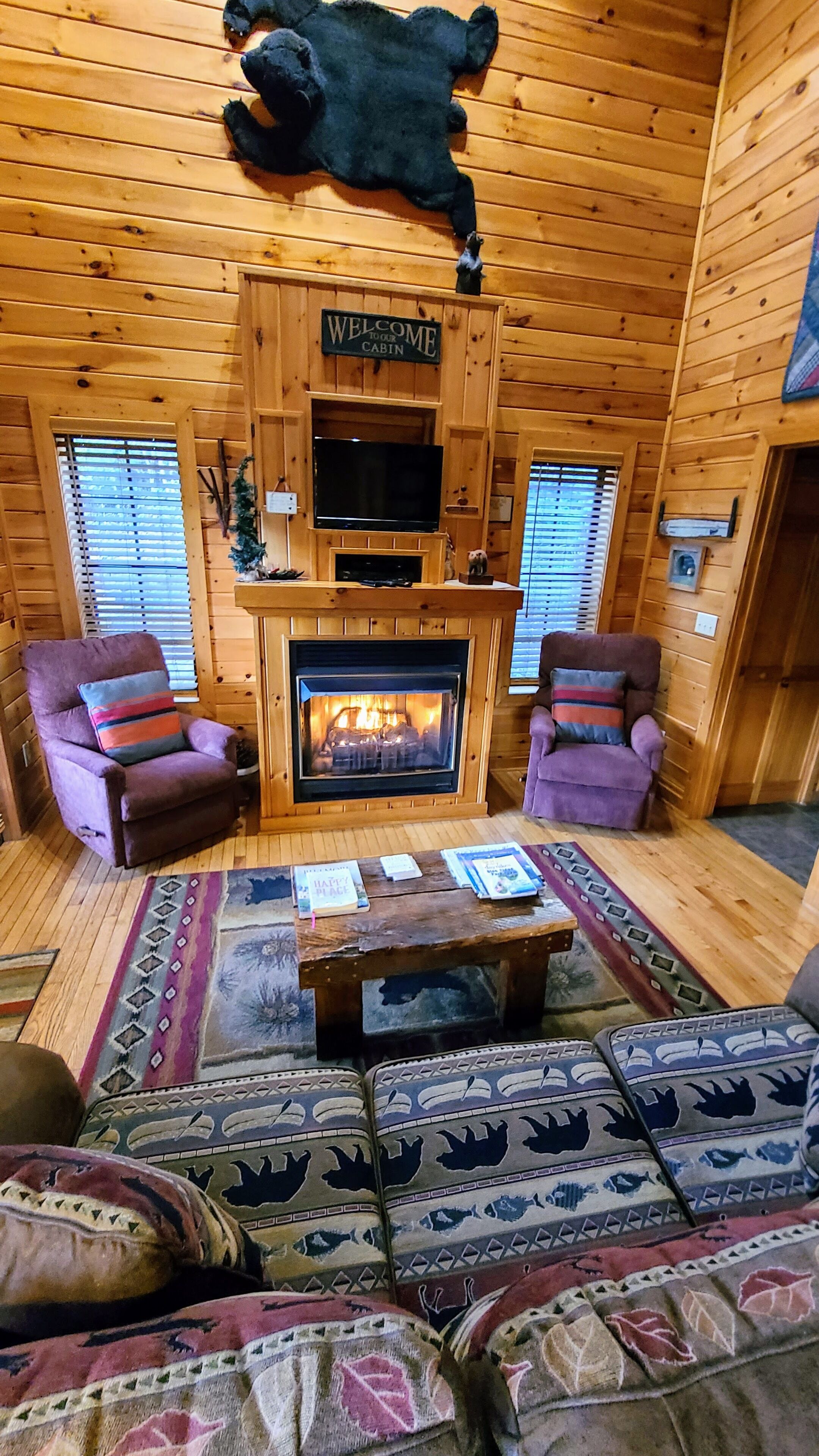 1 mile to  Blue Ridge Parkway Cabin with Hot Tub