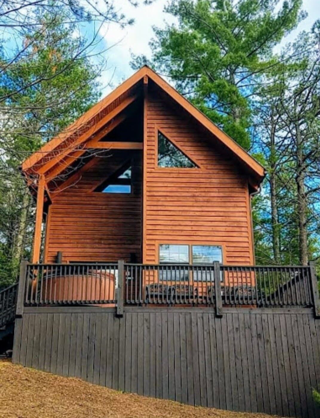 1 mile to  Blue Ridge Parkway Cabin with Hot Tub