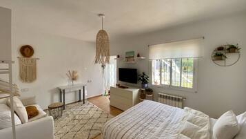 1 habitación, cuna de viaje, wifi gratis y ropa de cama