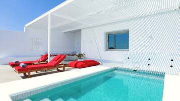 TINOS Deluxe Suite with Sea View and Private Pool | Terras