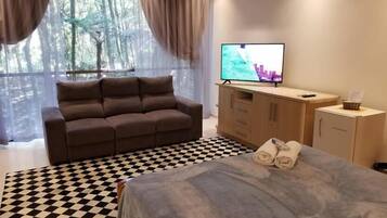 Roupas de cama antialérgicas, frigobar, individualmente decorados