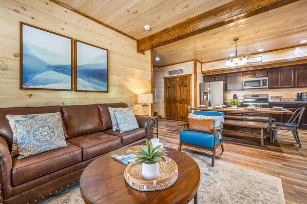 Smart TV, fireplace, video games, books