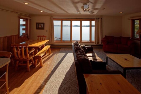 TV, fireplace, table football