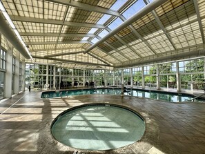 Innendørsbasseng og utendørsbasseng