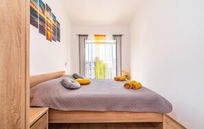 2 bedrooms, iron/ironing board, travel crib, free WiFi