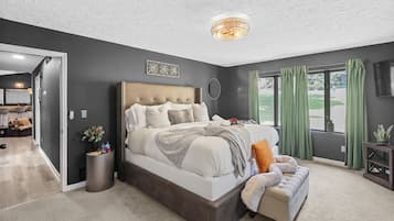 1 slaapkamer, een strijkplank/strijkijzer, wifi, beddengoed