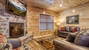 TV, fireplace, video games, offices