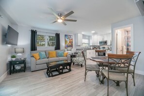 Smart TV, fireplace, offices