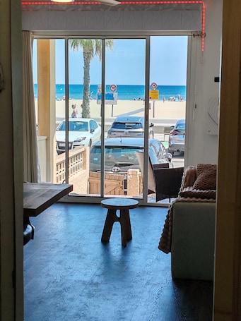 Interior. Studio apartment on the seafront
