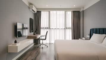 1 habitación y ropa de cama de alta calidad