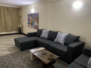 Apartment | Living room | 30-inch TV with digital channels - Immaculate 2-bed Apartment, Langata, Nairobi (Nairobi)
