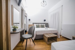 Egyptian cotton sheets, premium bedding, in-room safe, laptop workspace - Acropolis Vision (Athens)