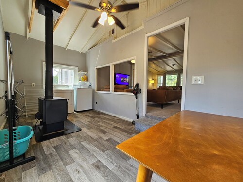 Enjoy a Peaceful environment with neighboring mini pones a fire pit to sit under the stares. roll into the oversized parking lot and enjoy this lovely modern farm home.