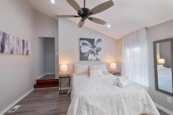 2 Schlafzimmer, Bügeleisen/Bügelbrett, kostenloses WLAN, Bettwäsche