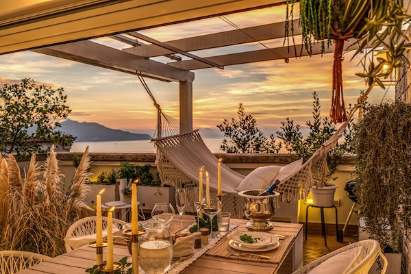 Romantic dinner at the patio