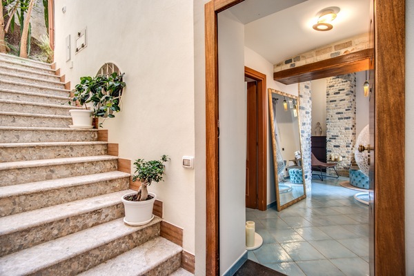 Just few steps entering the house