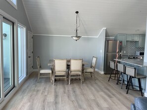 Dining - Private dock with 2 golf carts Oceanfront home Absolute Best Location on island! (North Captiva)
