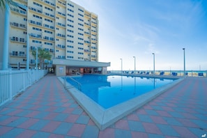 Indoor pool, a heated pool
