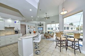 Dining - Coastal Canal Home 2 King Beds, Pool, & Kayaks! (Marco Island)