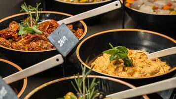 Daily buffet breakfast (EUR 24 per person)