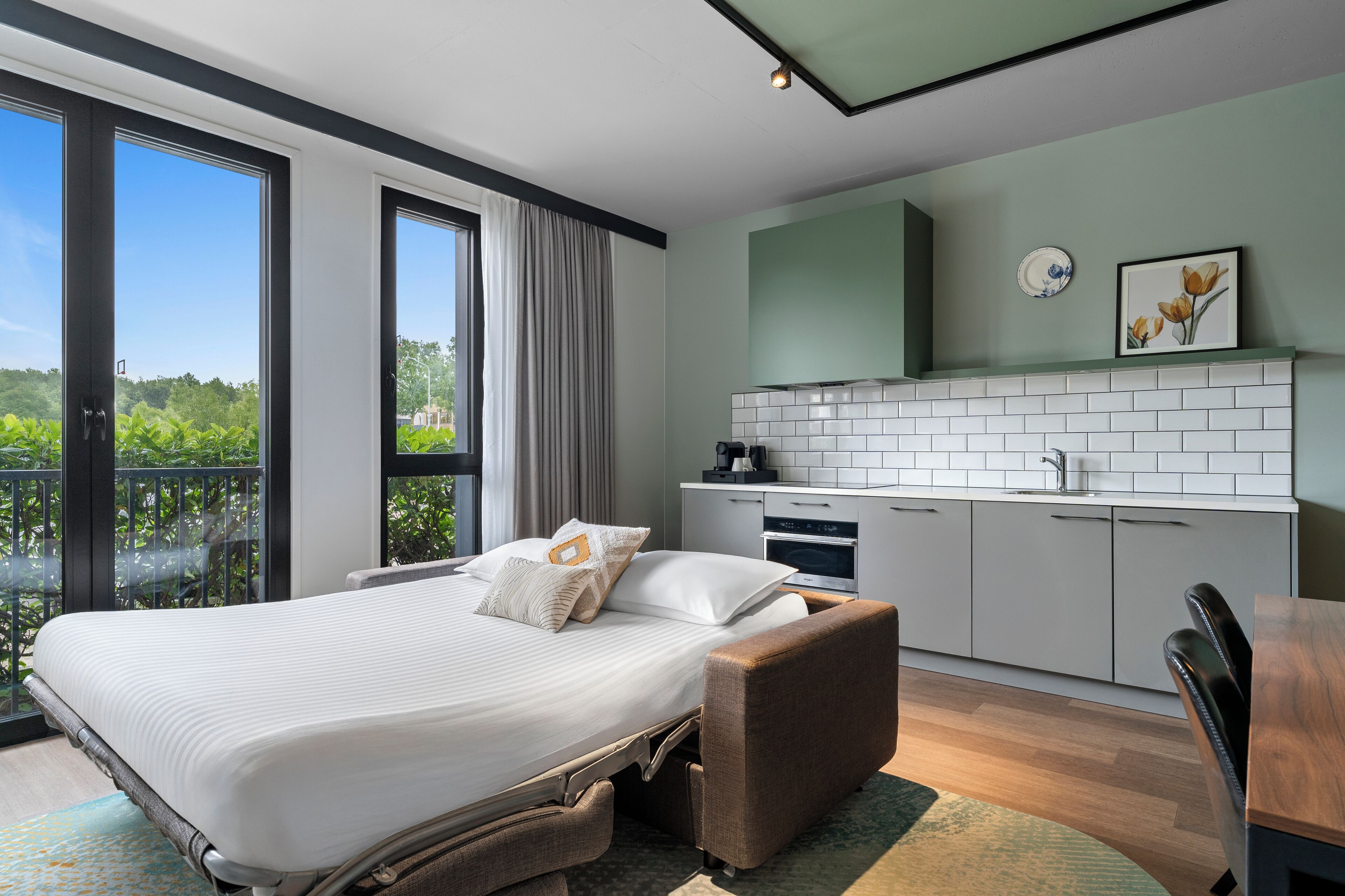 Twin Studio Apartment with Sofa Bed | View from room