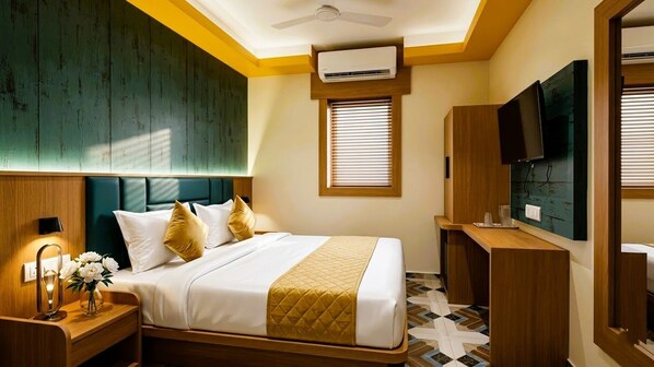 Deluxe Room | Memory-foam beds, minibar, desk, laptop workspace