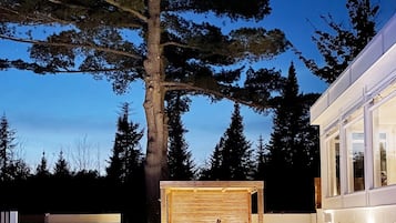 Piscine extérieure, piscine chauffée