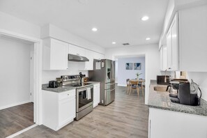 Fridge, microwave, oven, stovetop - Relax and Unwind in 2 BR apt with Private Heated Pool (Sebastian)